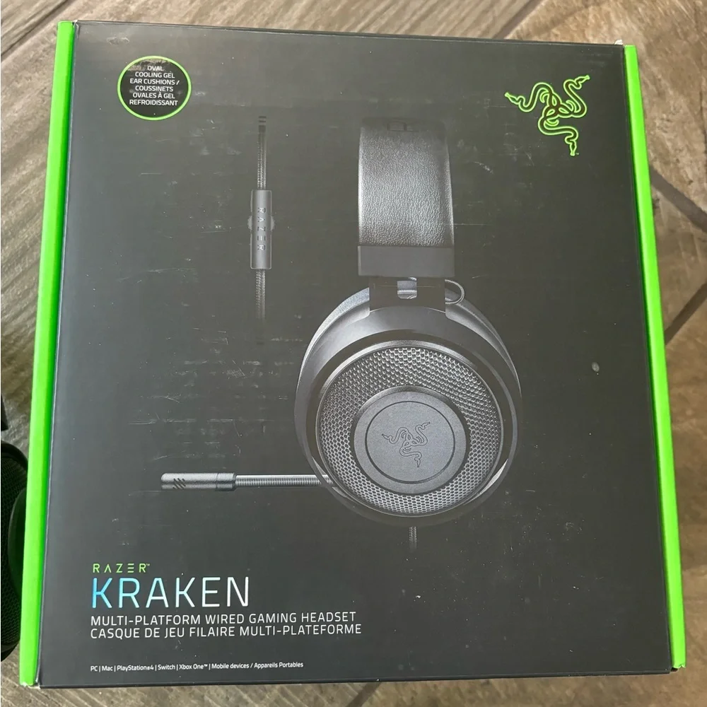 Razor Kraken multi-platform wired gaming headset | Black